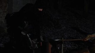Mesmerizing Blonde Slave Taking A Bath