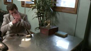 Trans boss anal fucks auditioner