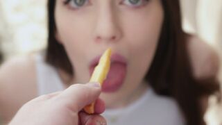 TeamSkeet: Blue Eyed Reislin Needs My Milk To Cool Down The Fire In Her Mouth