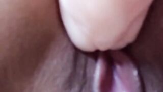 Close up fucking a perfect looking beaver with a dildo. At the same time a vibrating toy is stimulating the clitoris.