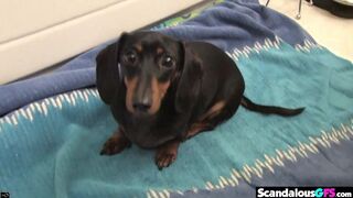 Janice preparing things in nude P-O-V closeup