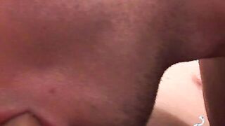 Smoking twink spreads wide for his frat buddys shaft