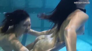 Underwater sexiest babes ever touching tits