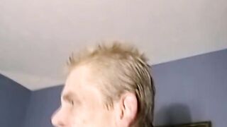 Skinny homo fucking ebony dude hard after a blowjob