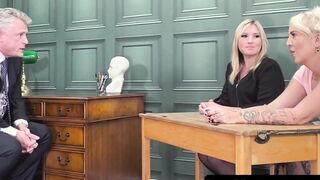 Stepmum Charlie Rae & Gigi Patsy suck principals shaft in threeway