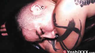 Yoshi Kawasaki powerful sex drive is just out of control so he fucks himself wit