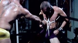 Jock Bryce Pierce torments Luca Ciccone by playing & clamping his nipples