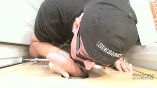 Sucking Off Big Cock Banker