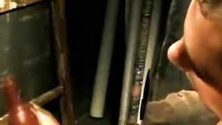 Wet & sweaty hardcore dick stroking & toy fucking by chick Steve