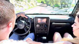 On a car ride, Marta asks for a hard break...