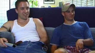 Curious Straight Boy Gay 3some