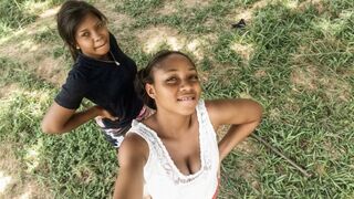 Real Amateur Ebony Girls Try Lesbian Sex