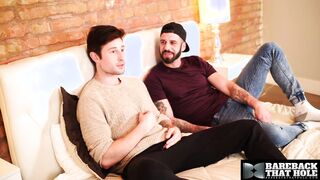 BAREBACKTHATHOLE Romeo Davis Lines Up His Enormous Dick With Drews Hole