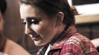 PureTaboo: Ass university hottie locked herself out, but neighbors help on her!