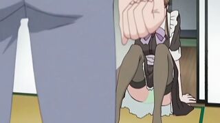 Japanese anime maid caught