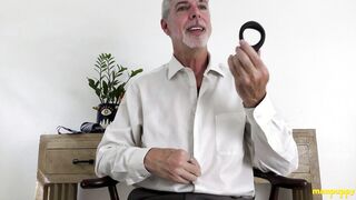 ManPuppy: Horny Daddy Richard Lennox Tries On Sex Toy For His Fans