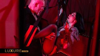 Suspension bondage with Clara Mia