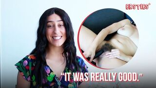 Ersties - Dark Haired Babe Gets Off With a Large Dildo