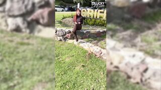 Buxxom Odette Fox's Outdoor Lust