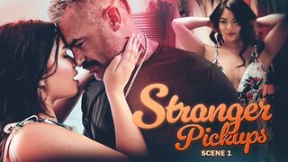 Innocent Scarlett Stuffs Butt Plug & Seduces Park Silver Fox