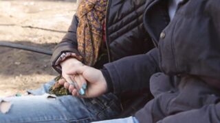 Avid reader fucks a hung stranger