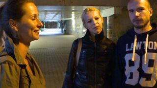 Beautiful Czech Pair Gets Money for Girlfriend Exchange