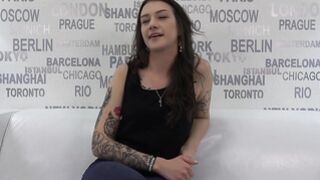 Bombshell Tattoed Girlfriend Cheating In Front Of Camera