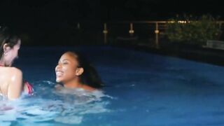 3some Sex on The VIXEN Beach with Bratty Girls