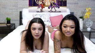 2 lustful teens take a break from gaming to fuck